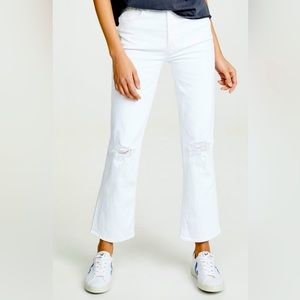 MOTHER The Tripper White Jeans